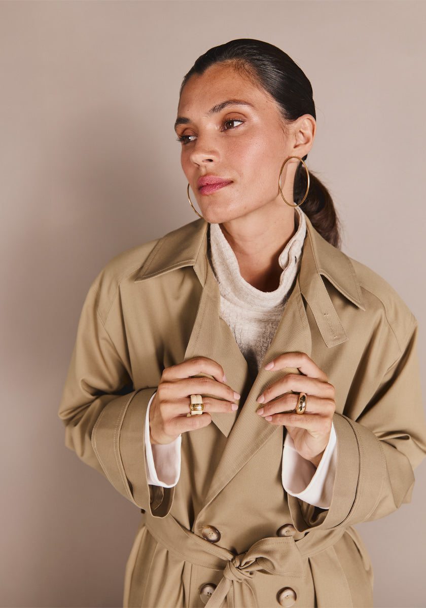 ★ SONGE Studio ★ Trench ADELINO Tostado