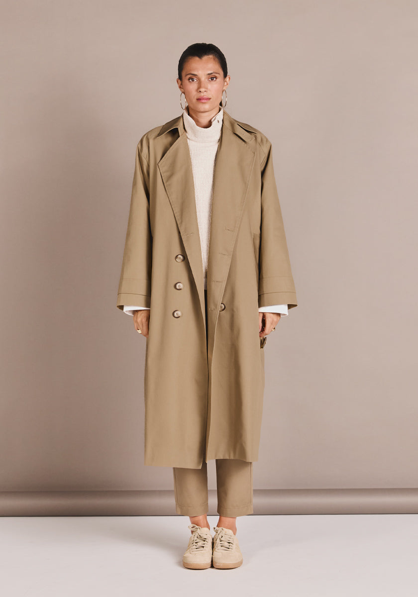 ★ SONGE Studio ★ Trench ADELINO Tostado