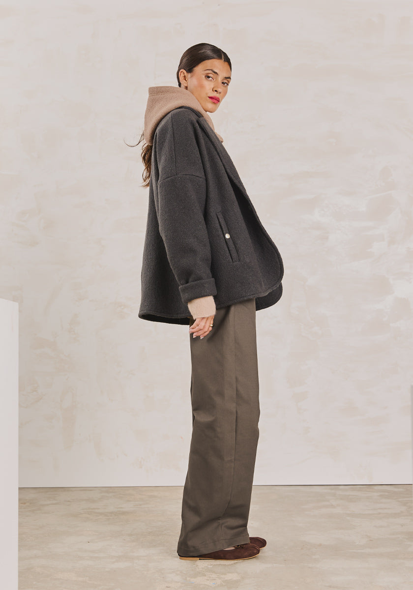 Veste MOSCA Wool Dark Grey