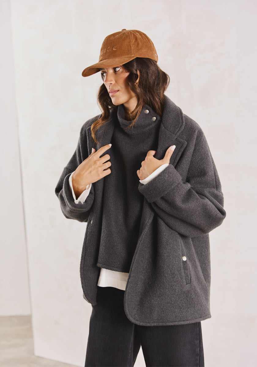 Veste MOSCA Wool Dark Grey