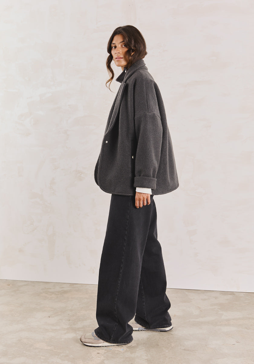 Veste MOSCA Wool Dark Grey