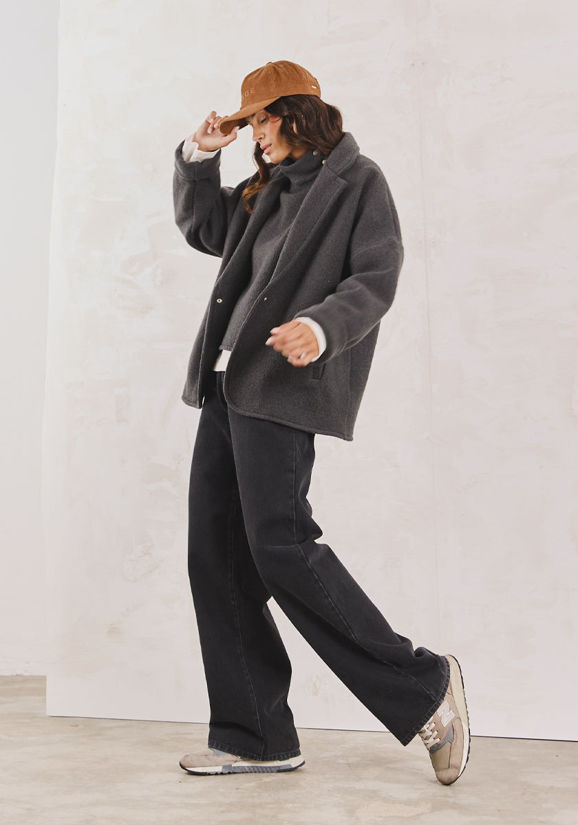 Veste MOSCA Wool Dark Grey