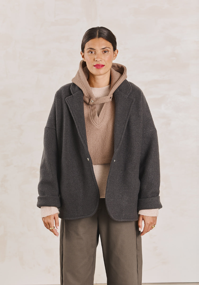 Veste MOSCA Wool Dark Grey