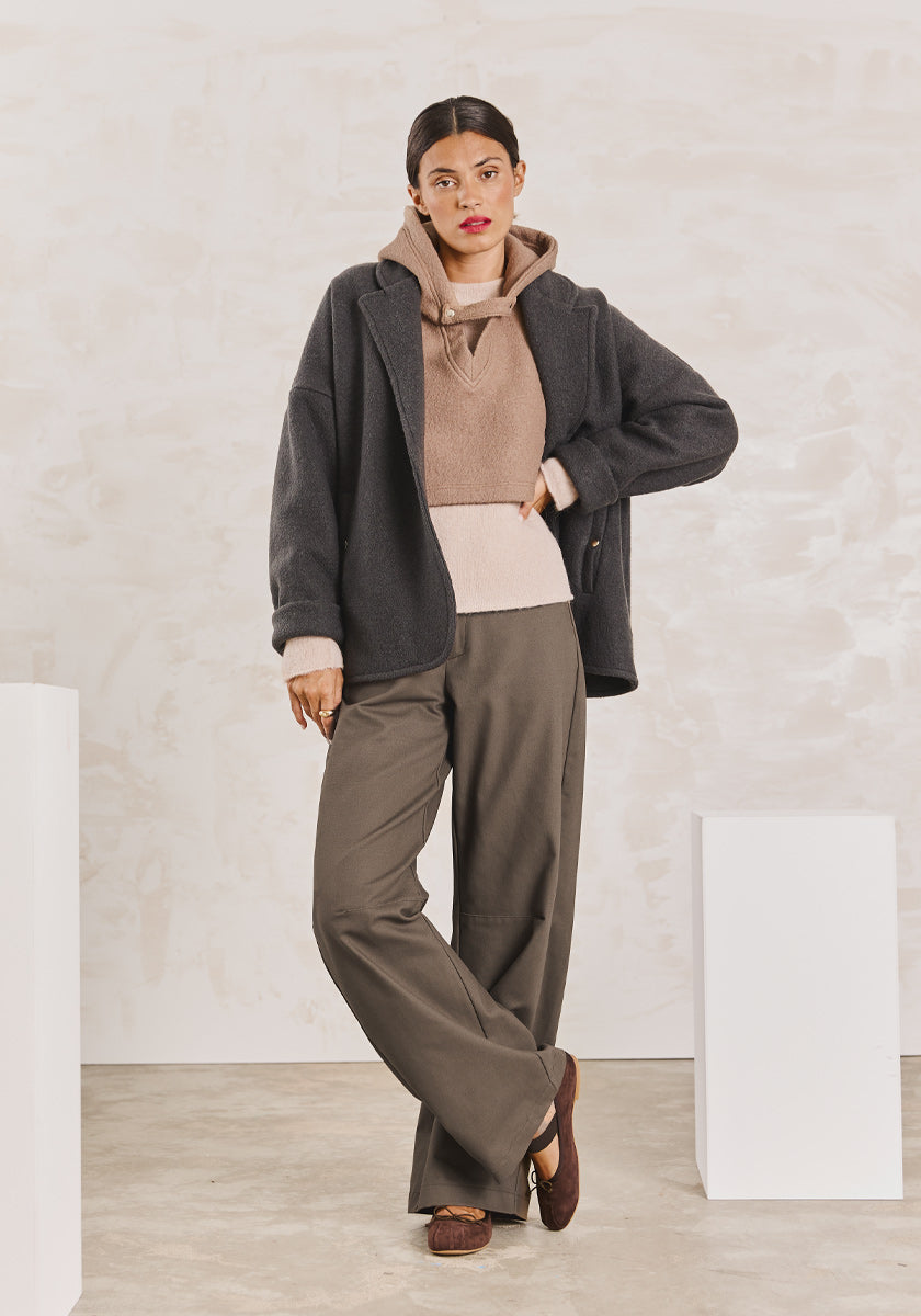 Veste MOSCA Wool Dark Grey