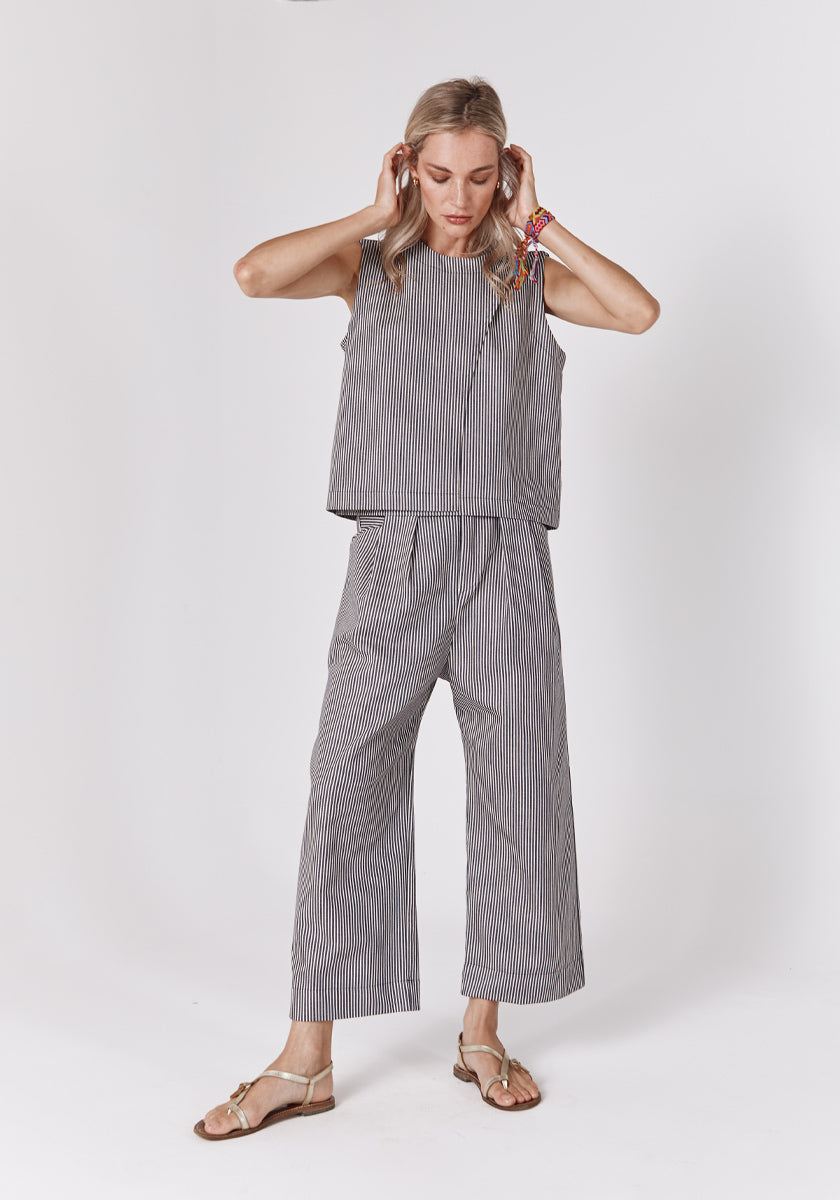 Pantalon MEDDO Stripes Navy