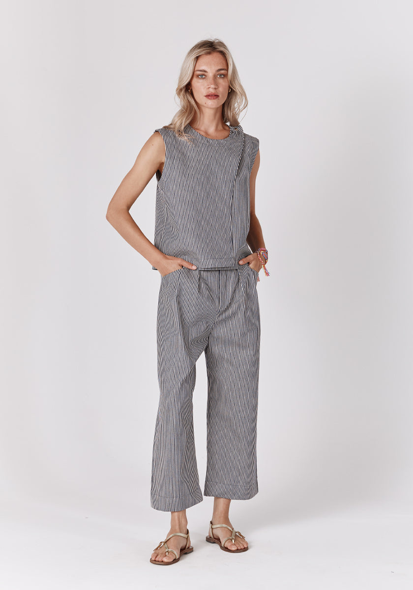 Pantalon MEDDO Stripes Navy