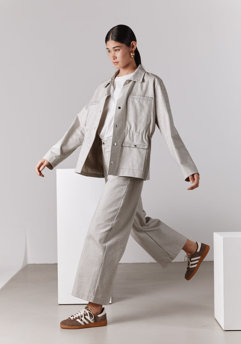 pantalon TROIA stripes off stripes Made in France SONGE lab 
