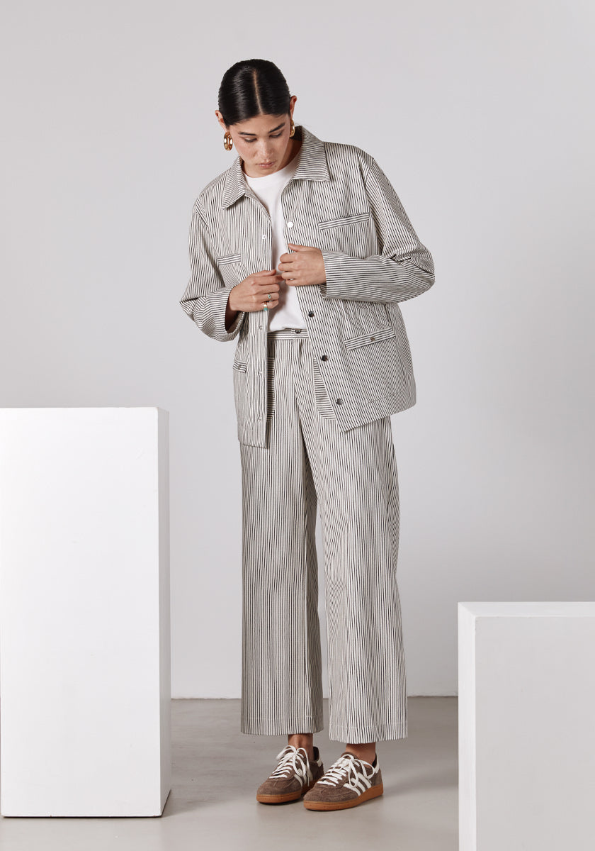 ★ SONGE Studio ★ Veste RODA stripes off white