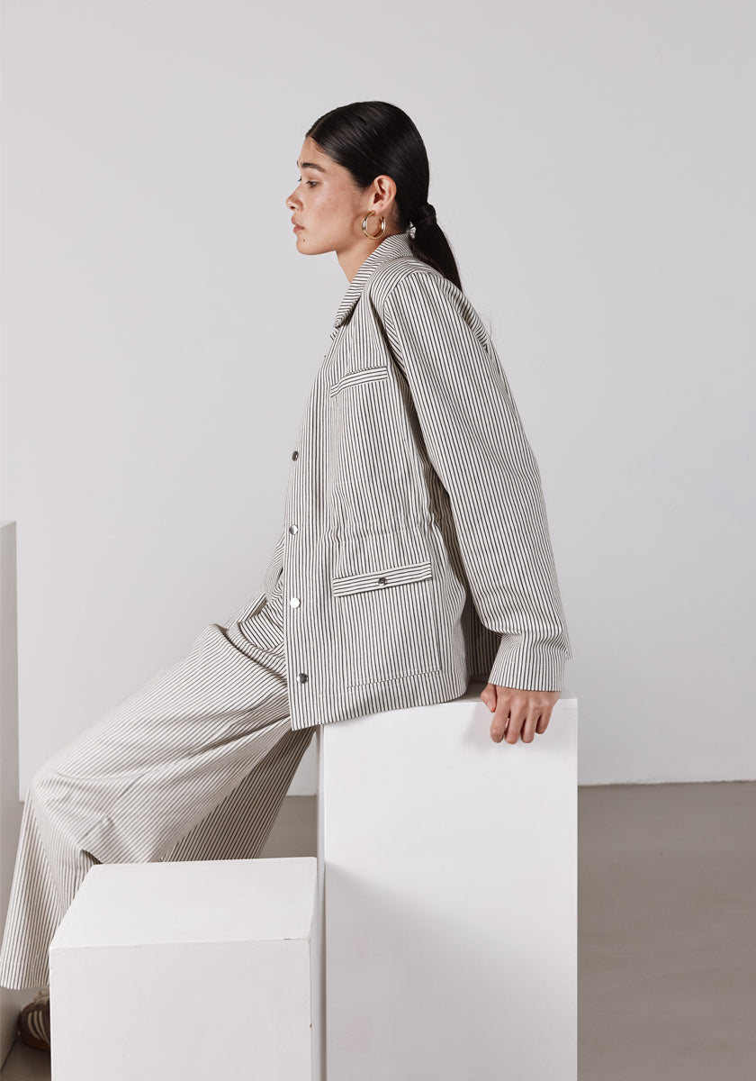 ★ SONGE Studio ★ Veste RODA stripes off white