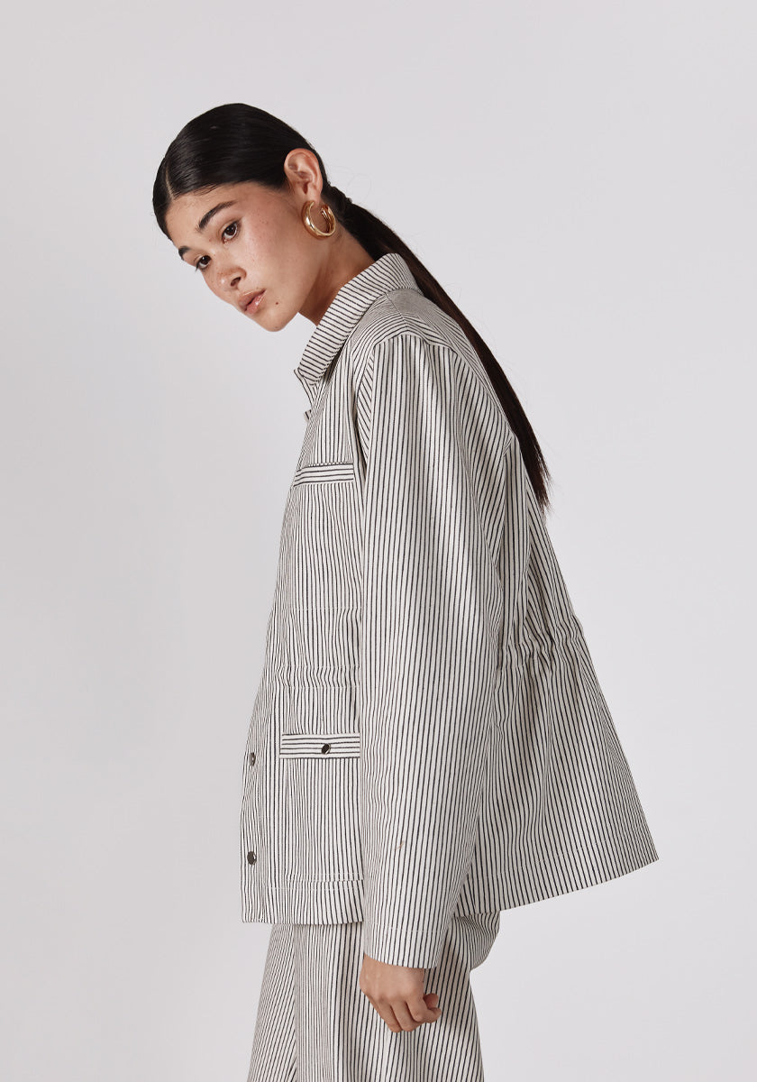 ★ SONGE Studio ★ Veste RODA stripes off white