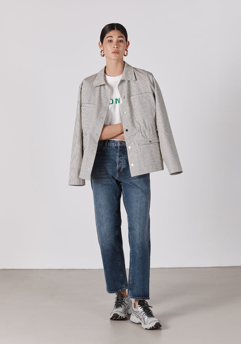 ★ SONGE Studio ★ Veste RODA stripes off white