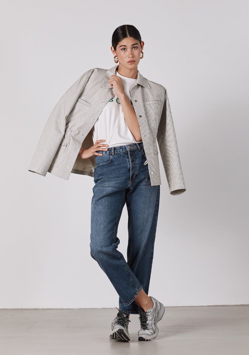 ★ SONGE Studio ★ Veste RODA stripes off white