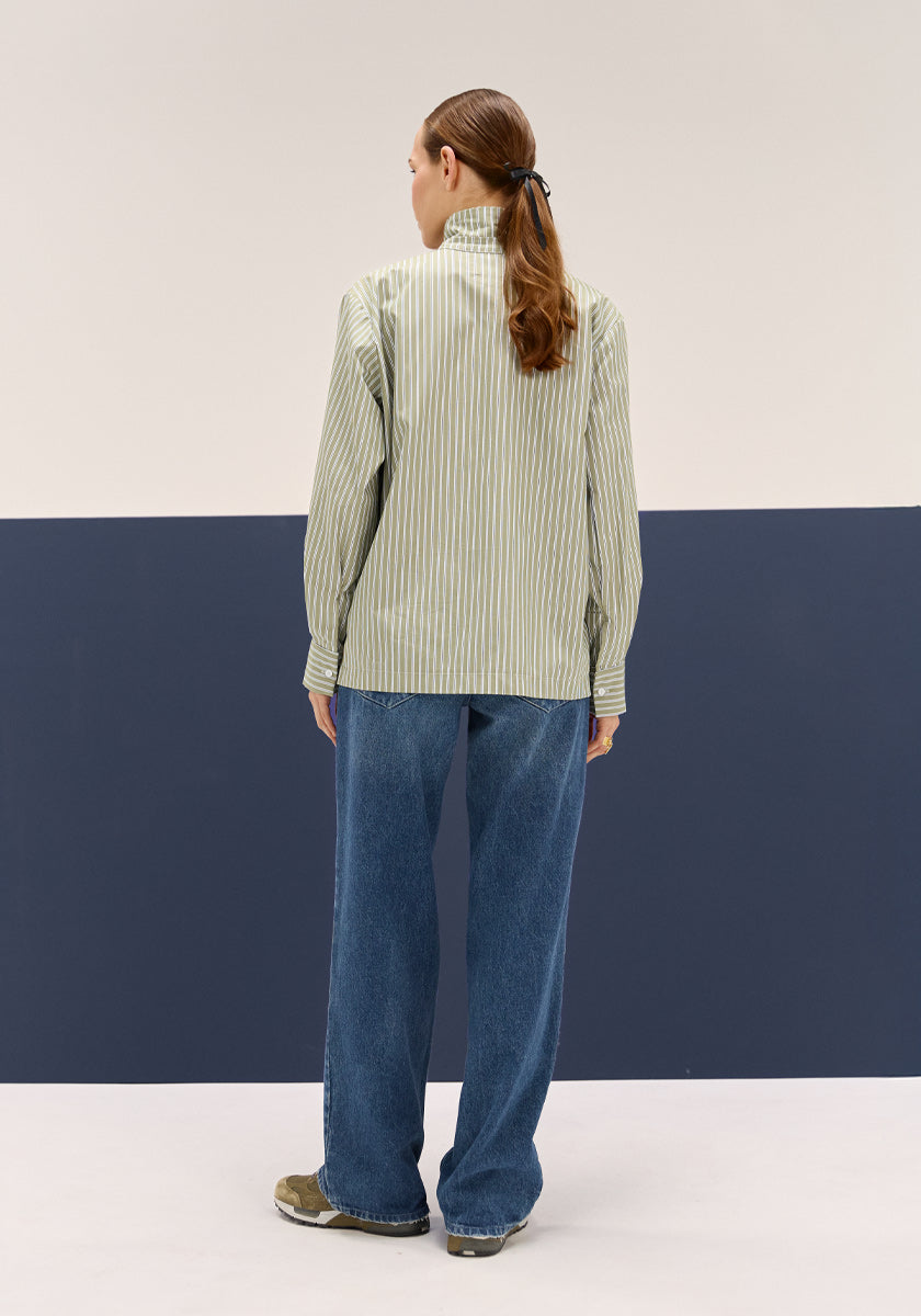 Chemise LUGAR Kaki stripes