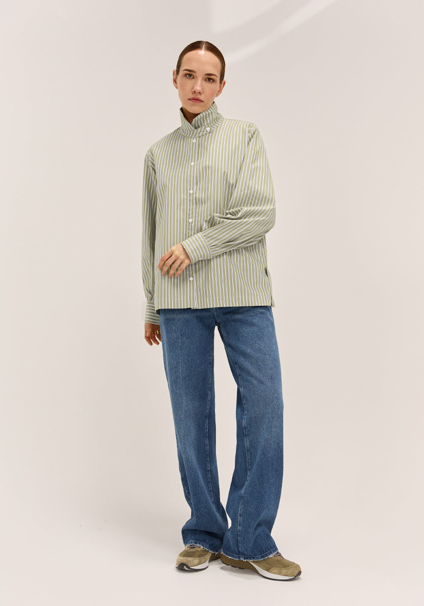 Chemise LUGAR Kaki stripes