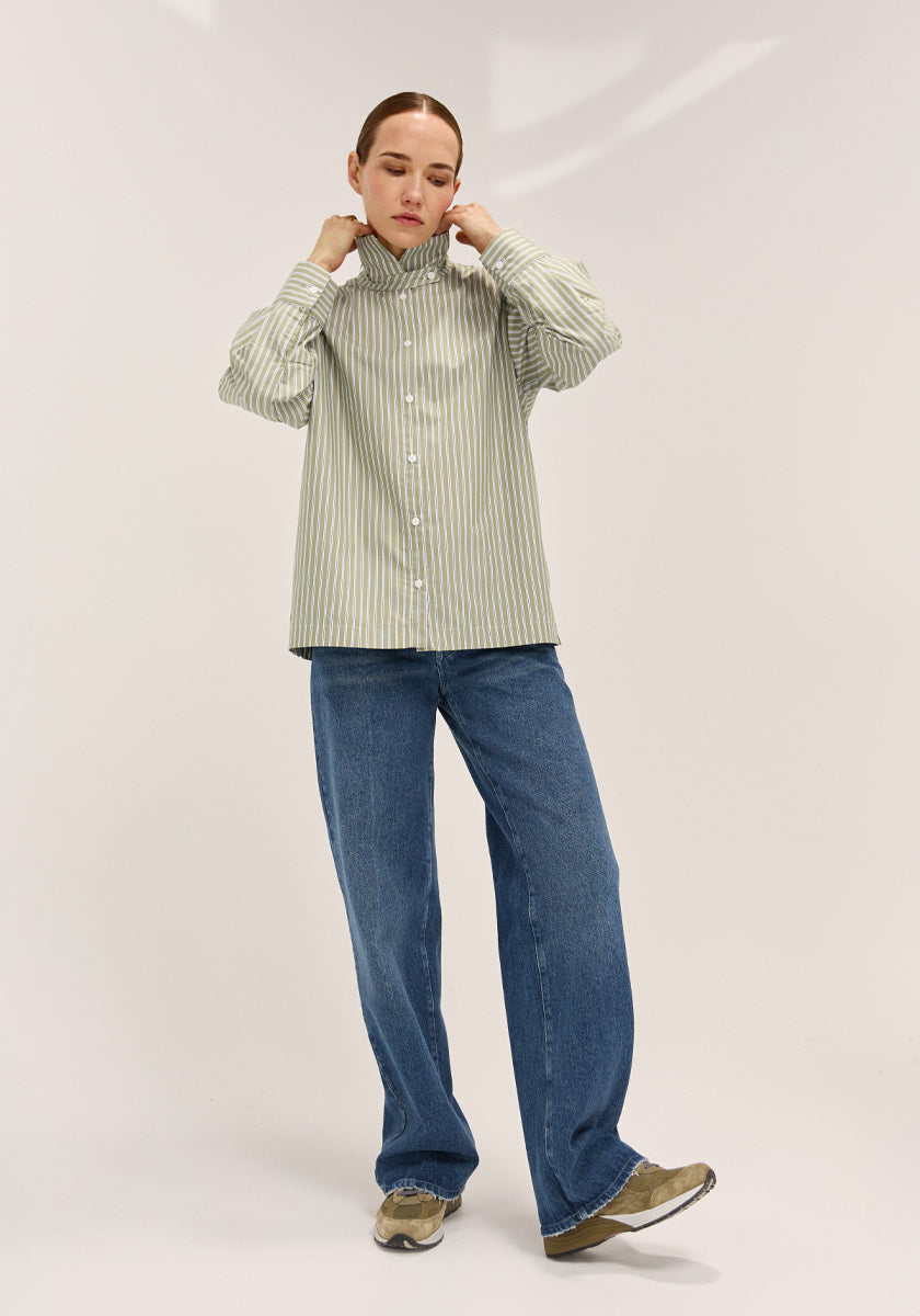 Chemise LUGAR Kaki stripes