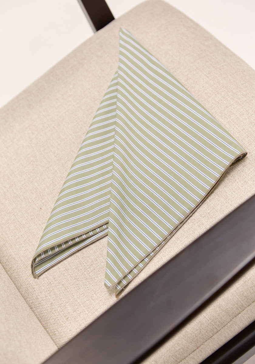 Foulard Kaki Stripes