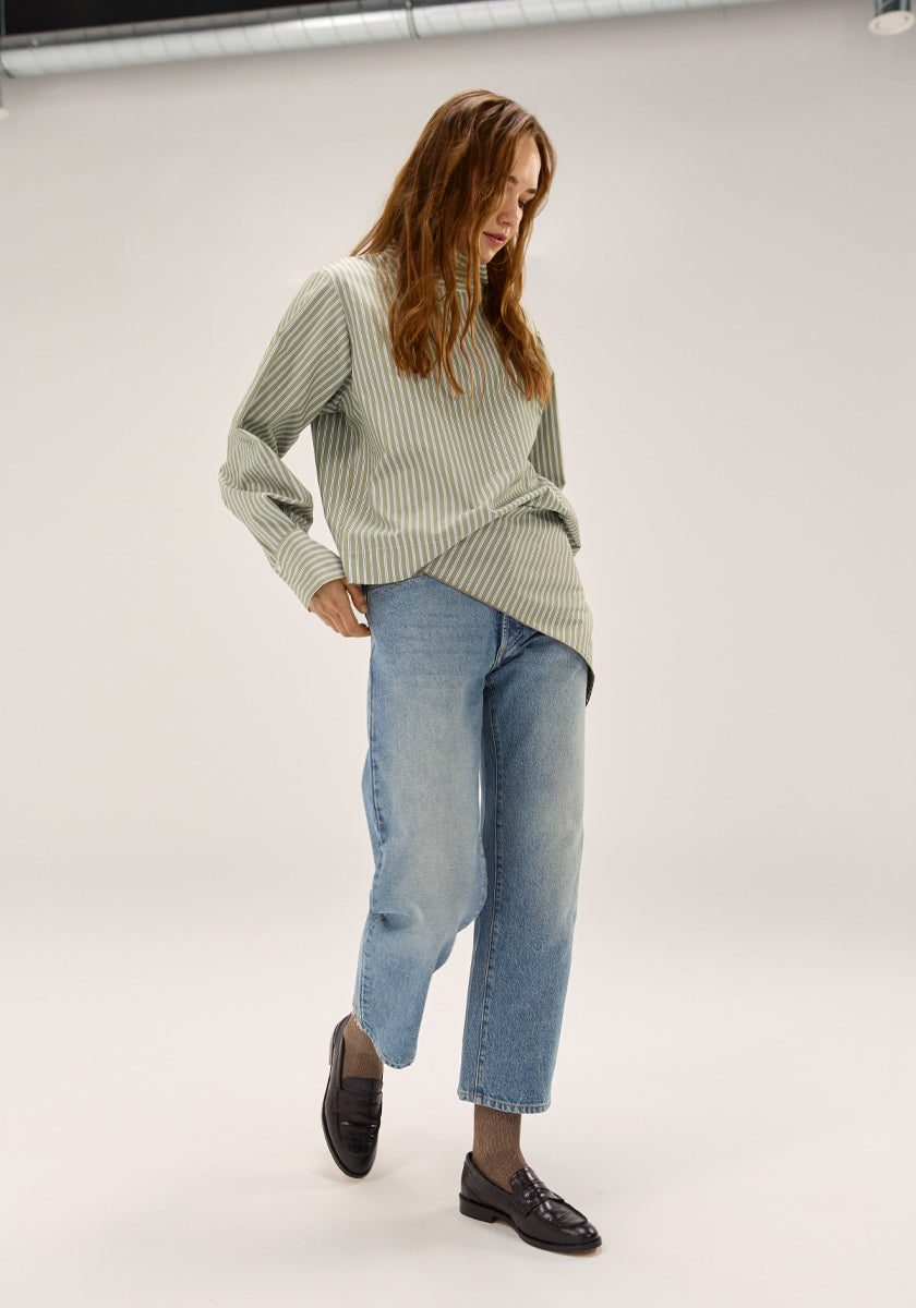 Foulard Kaki Stripes