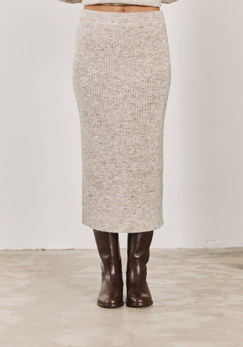 Jupe longue QUINTA Stone