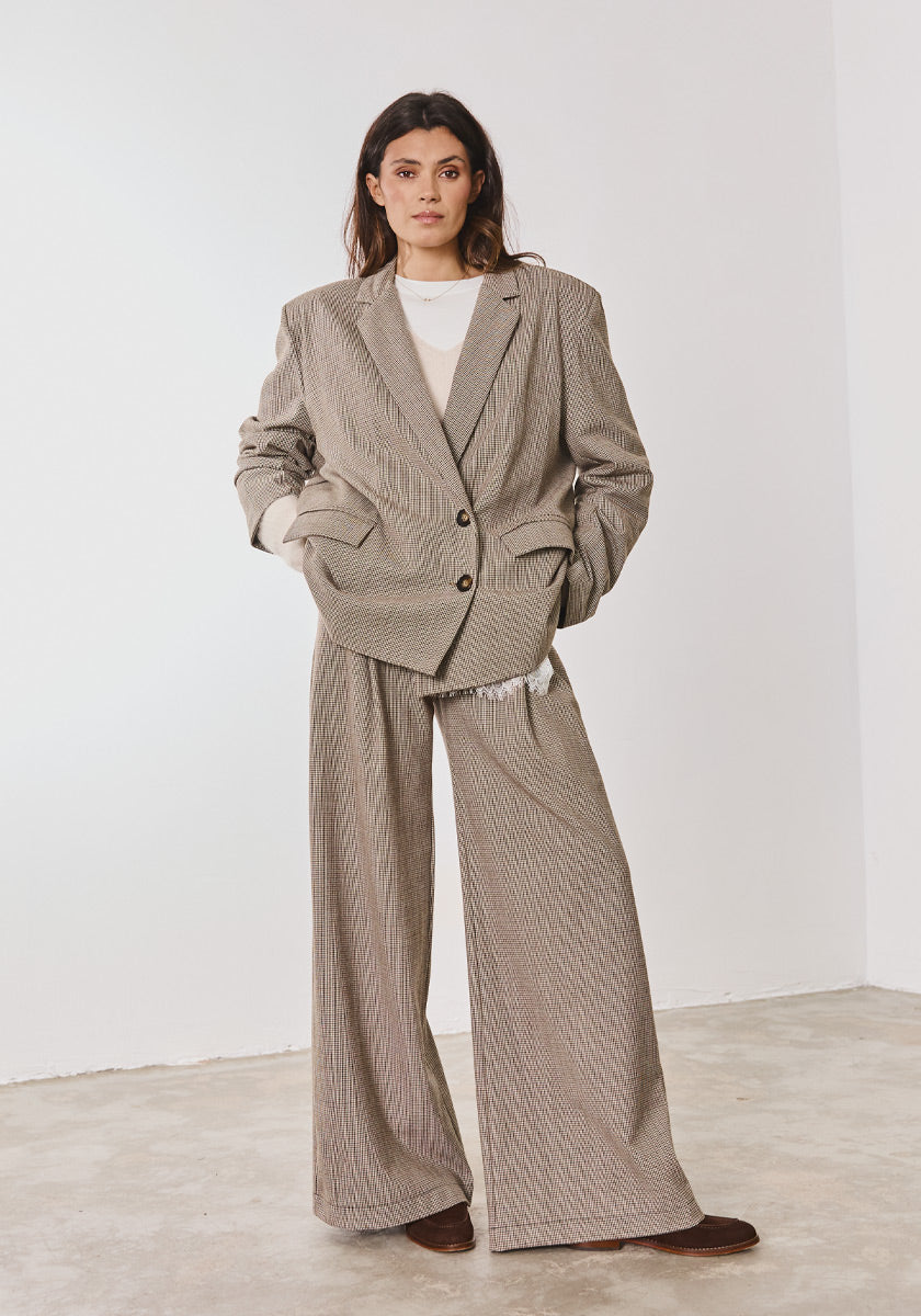 Pantalon GOMES Pied de poule