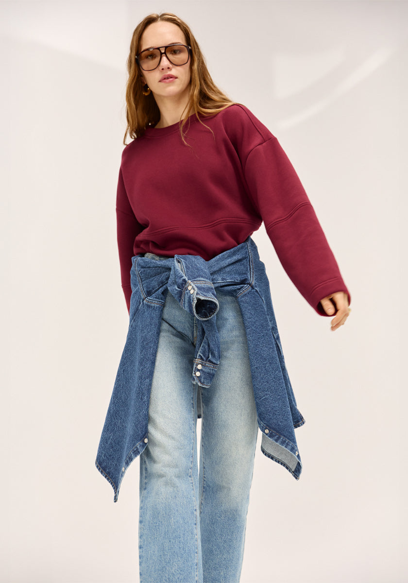 Sweat OBIDOS Bordeaux