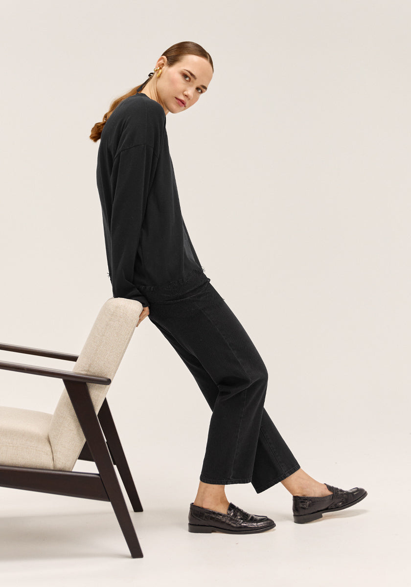 Tee LOPORO Dentelle black