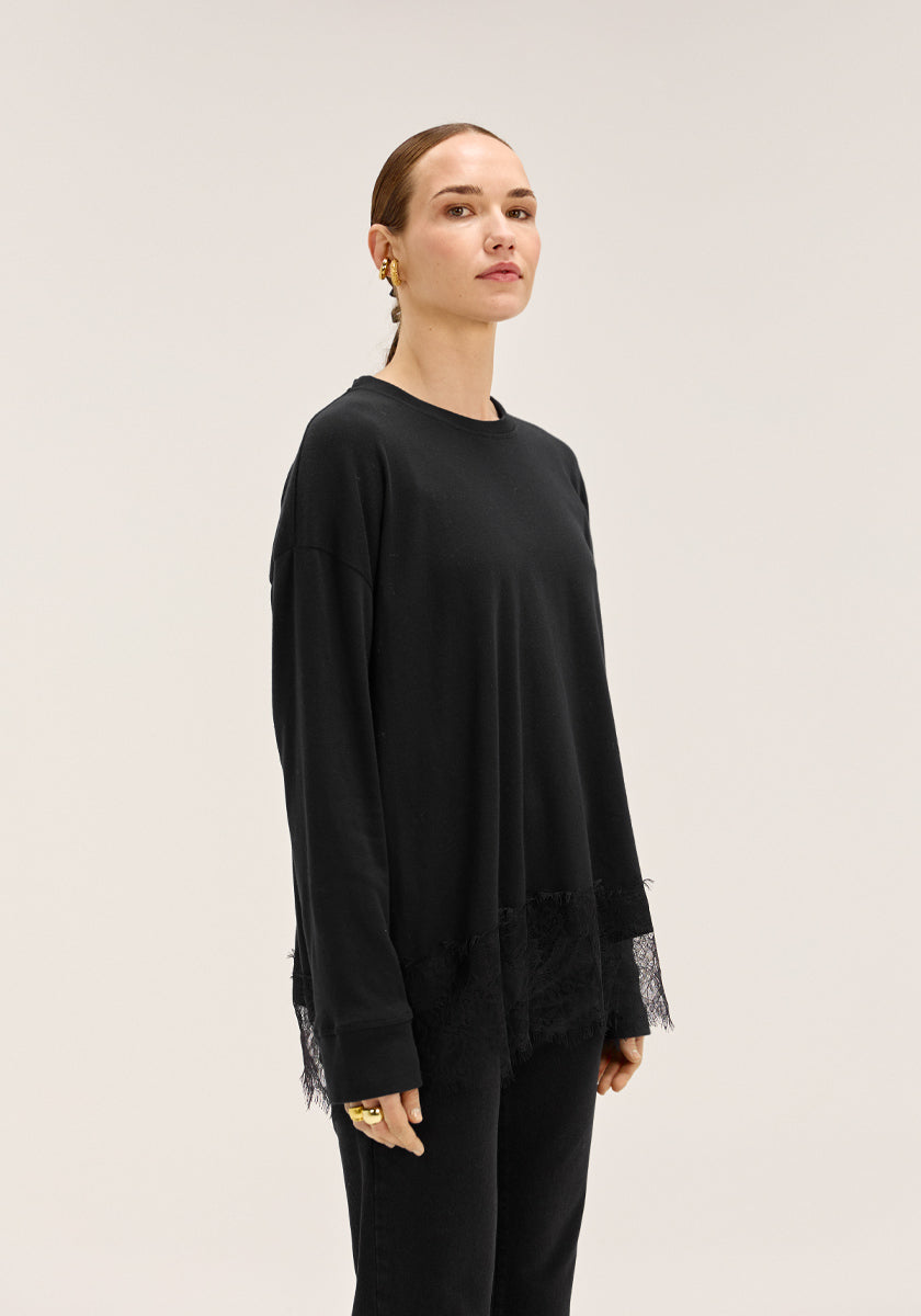 Tee LOPORO Dentelle black