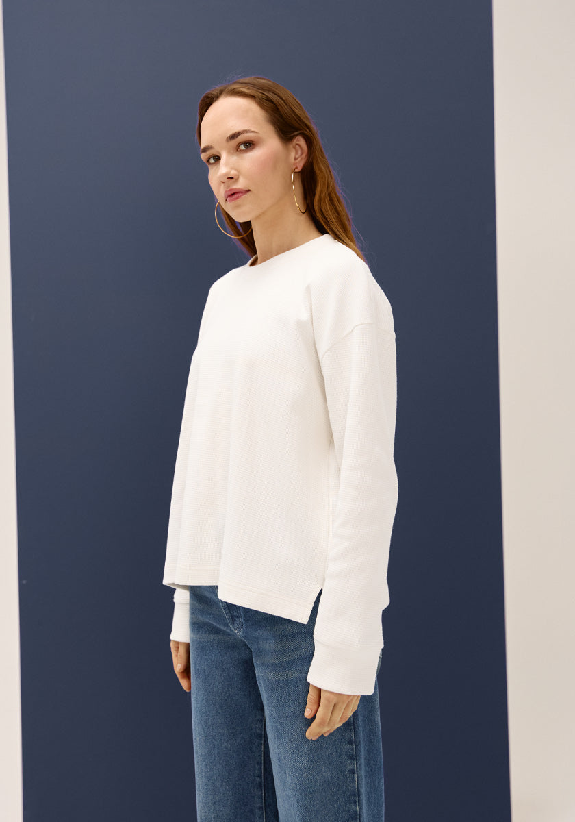 Tee LOPO Waffle white