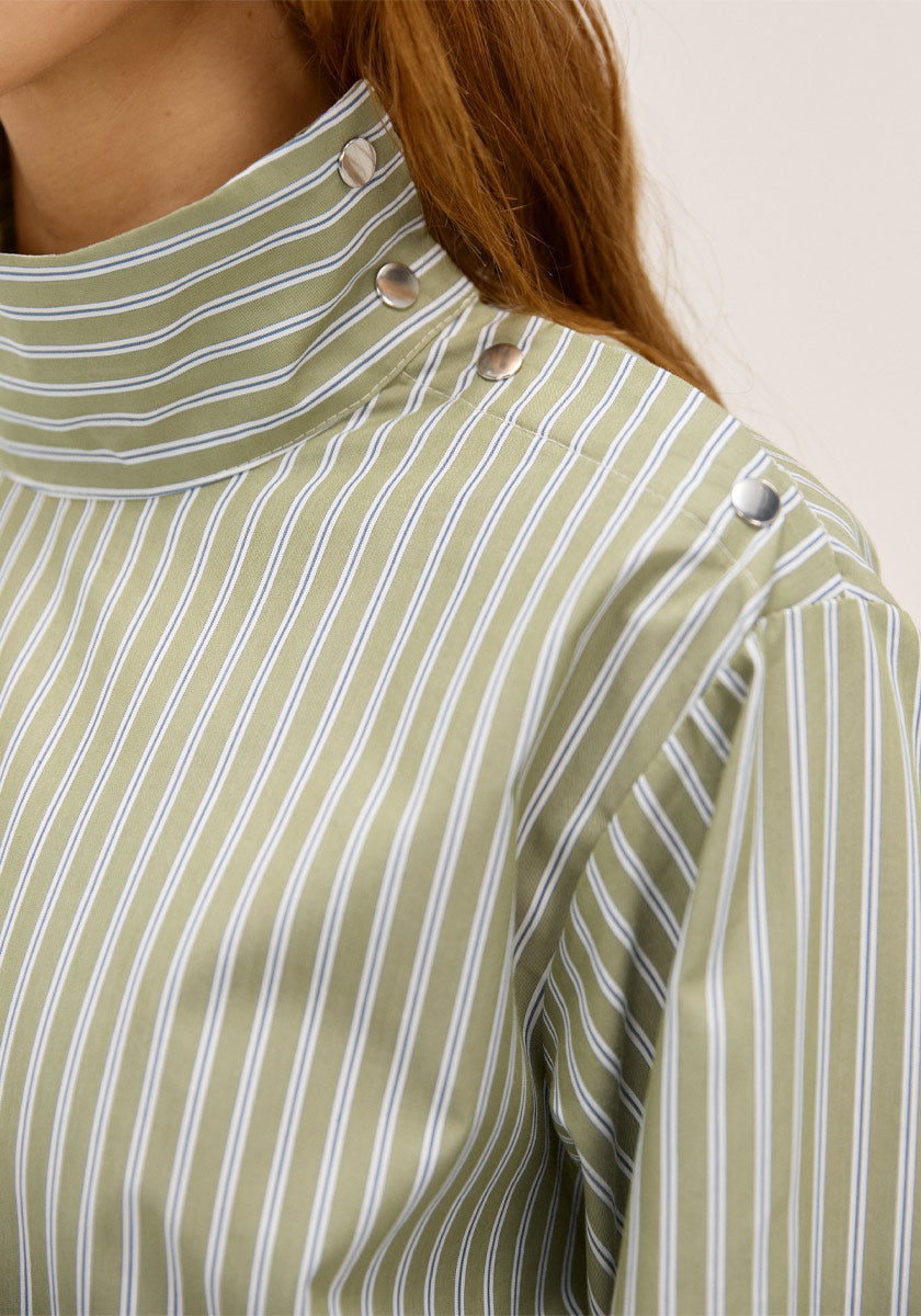 Top IRMAO Kaki stripes