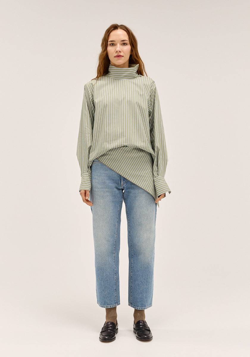 Top IRMAO Kaki stripes