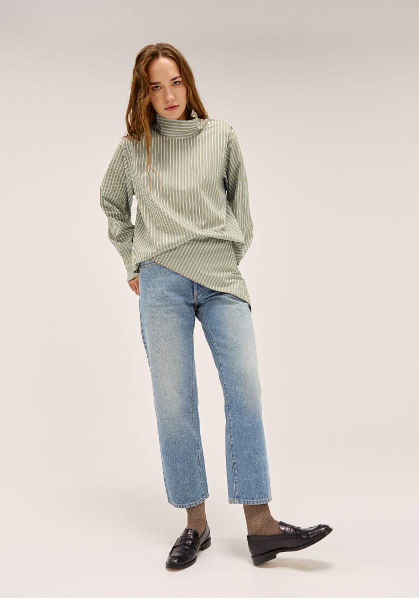 Top IRMAO Kaki stripes