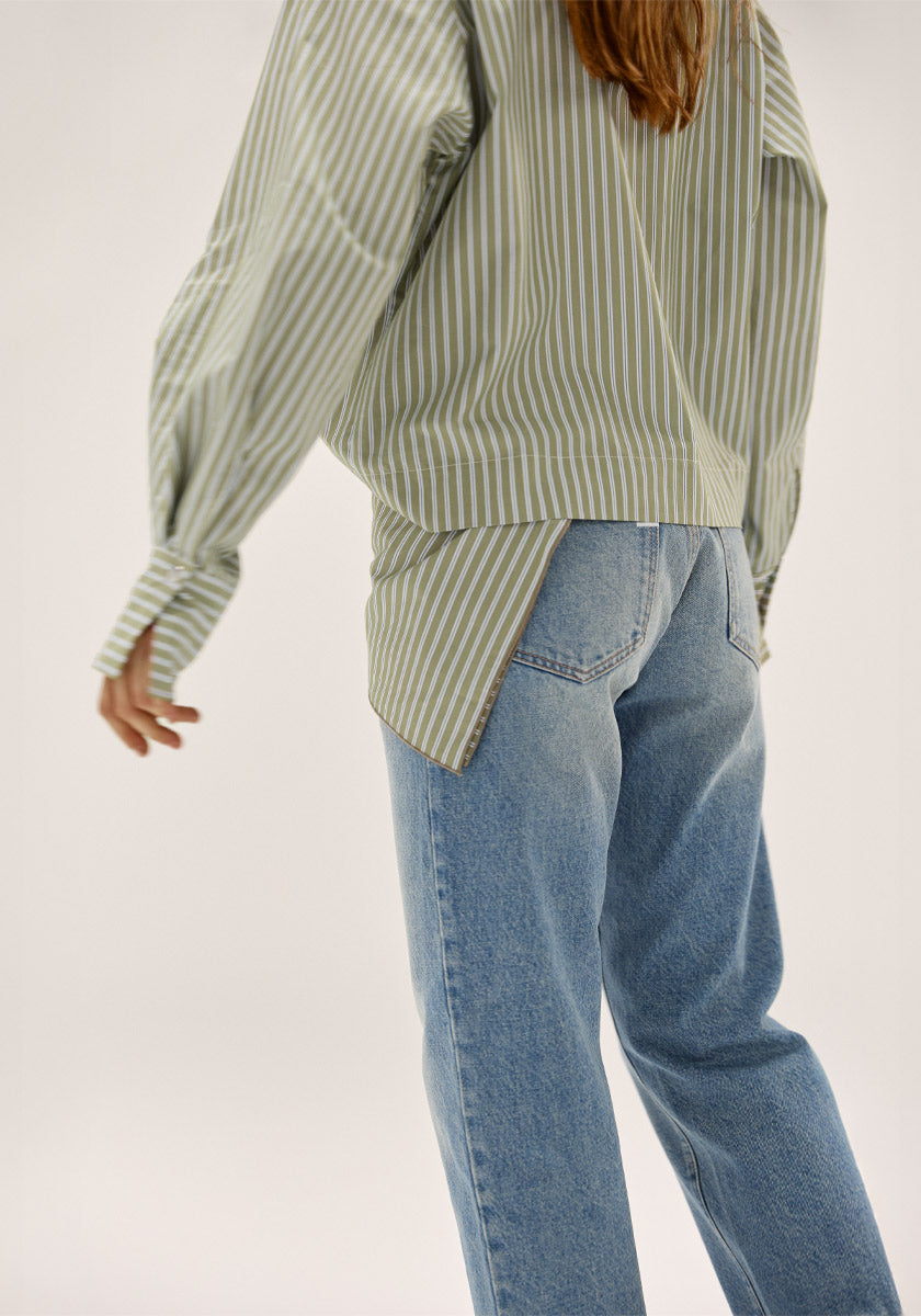 Top IRMAO Kaki stripes