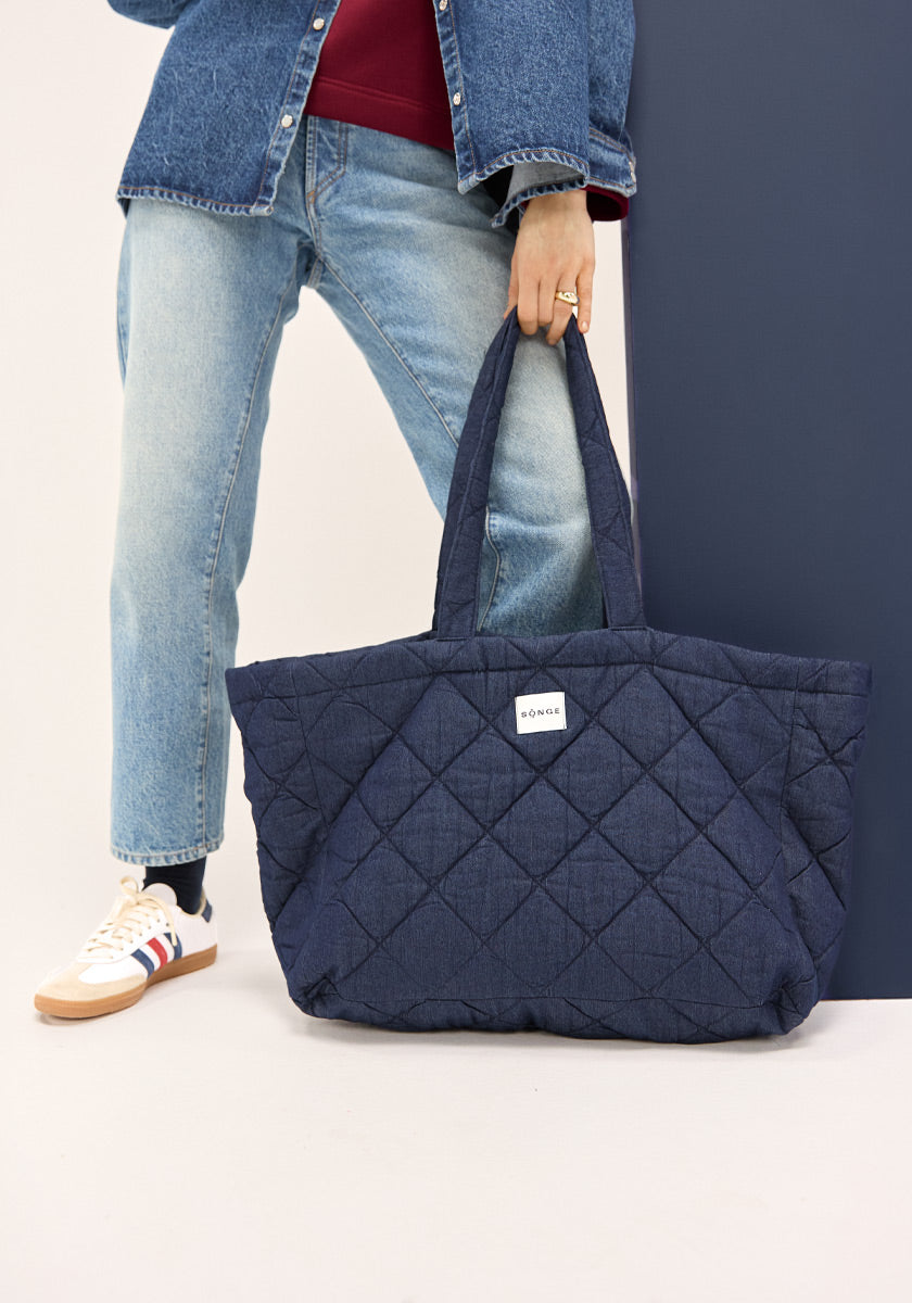 Tote Bag Blue square