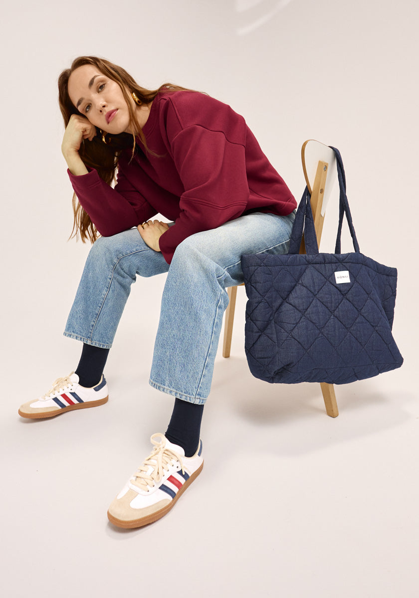 Tote Bag Blue square