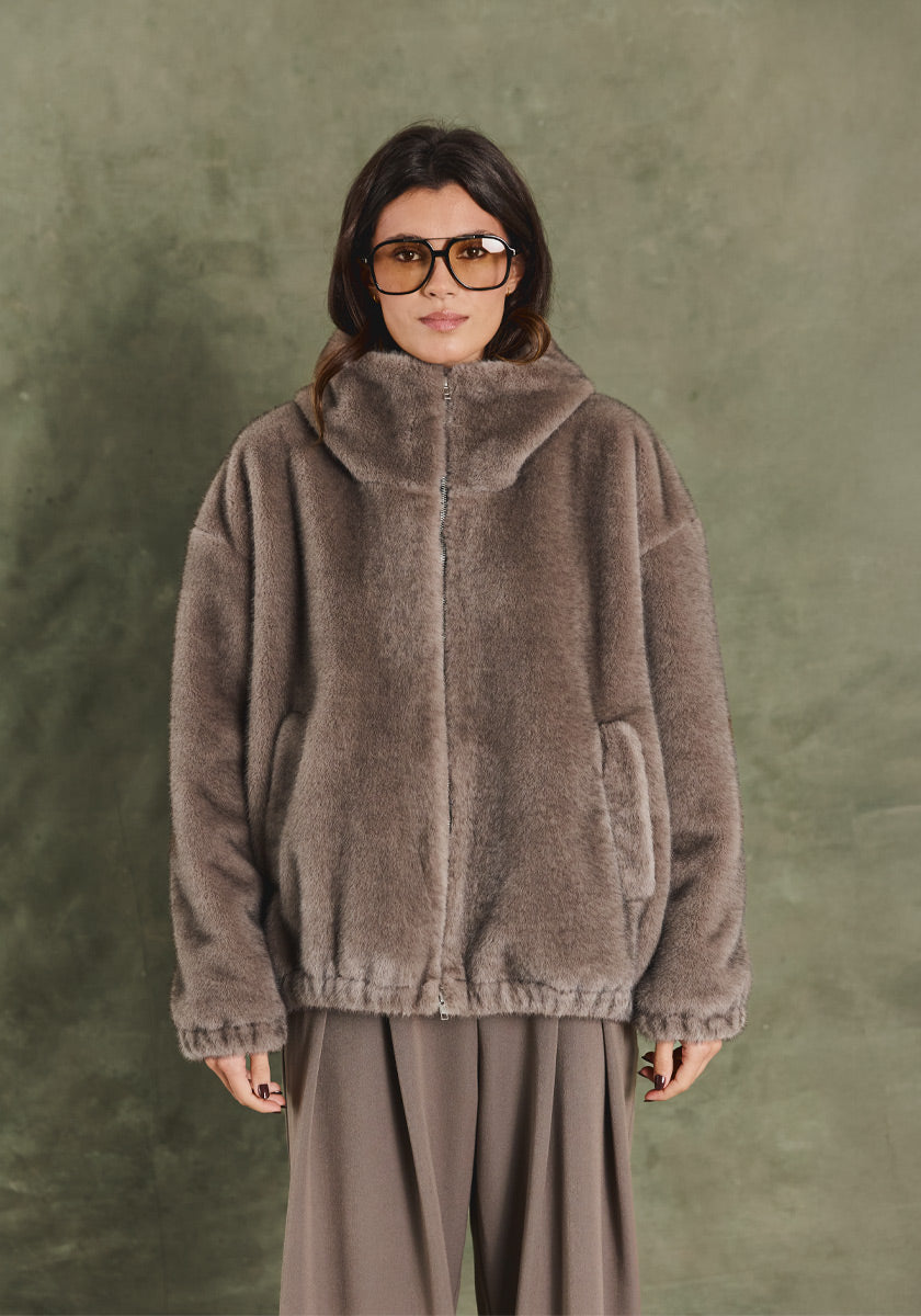 Veste CARMO Fur Marron glacé