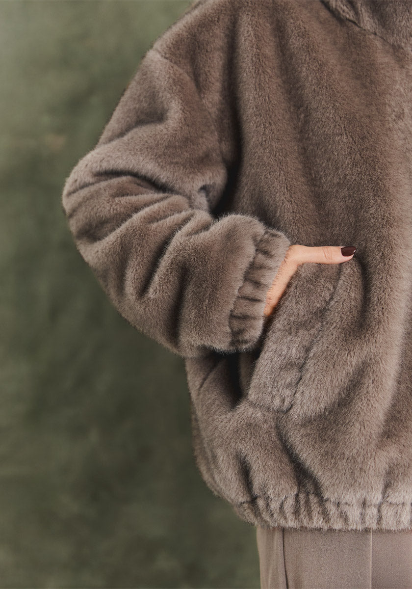 Veste CARMO Fur Marron glacé