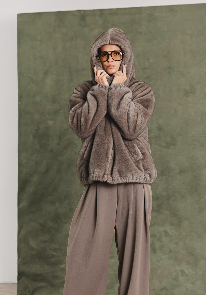 Veste CARMO Fur Marron glacé