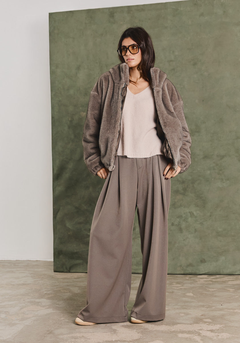 Veste CARMO Fur Marron glacé