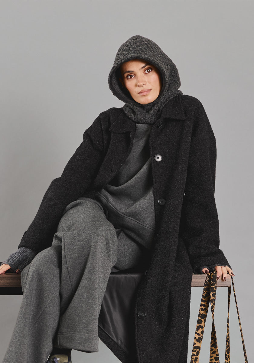 Cagoule Anthracite waffle