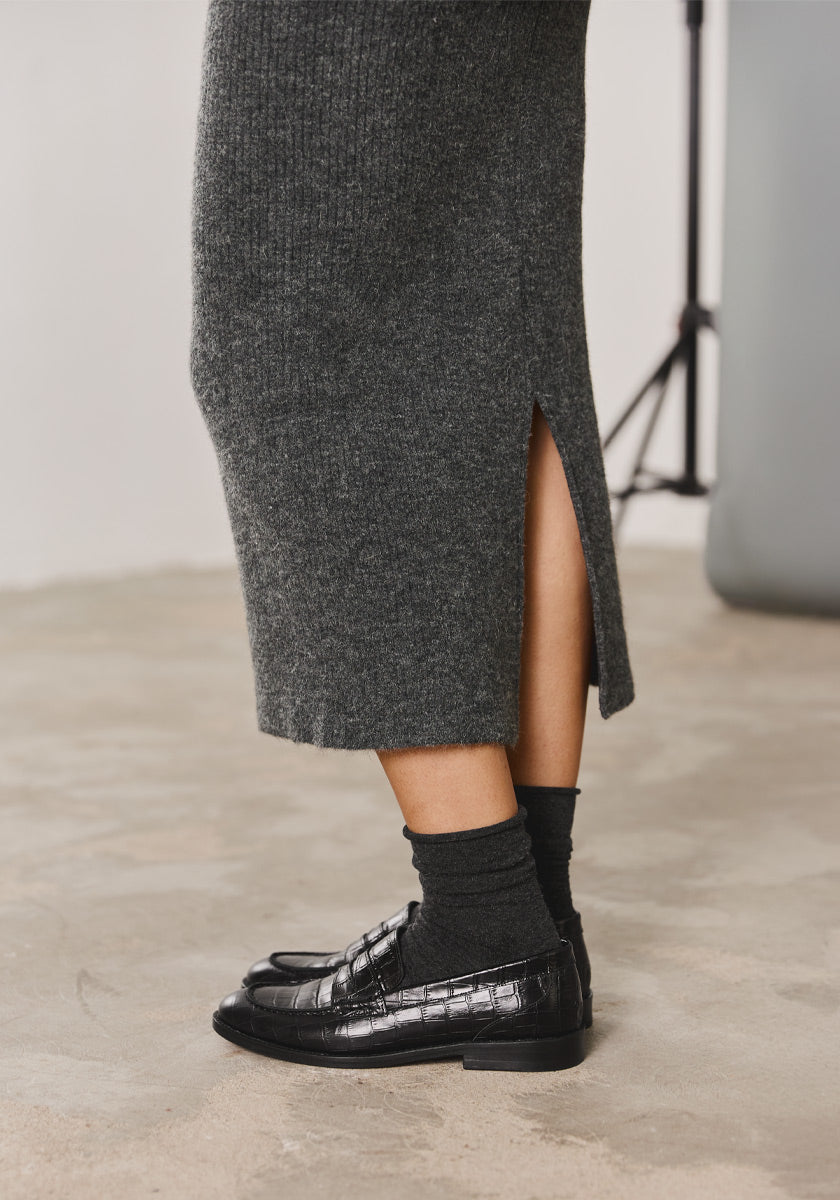 Jupe longue QUINTA Anthracite