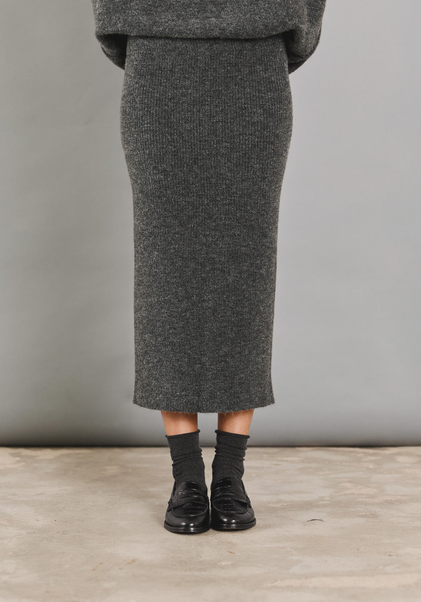 Jupe longue QUINTA Anthracite