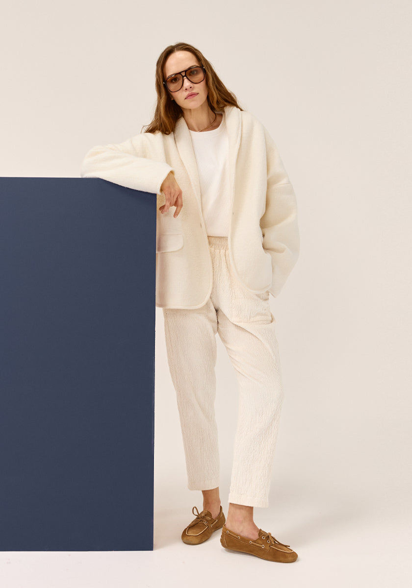 Pantalon FAZ Velours cream