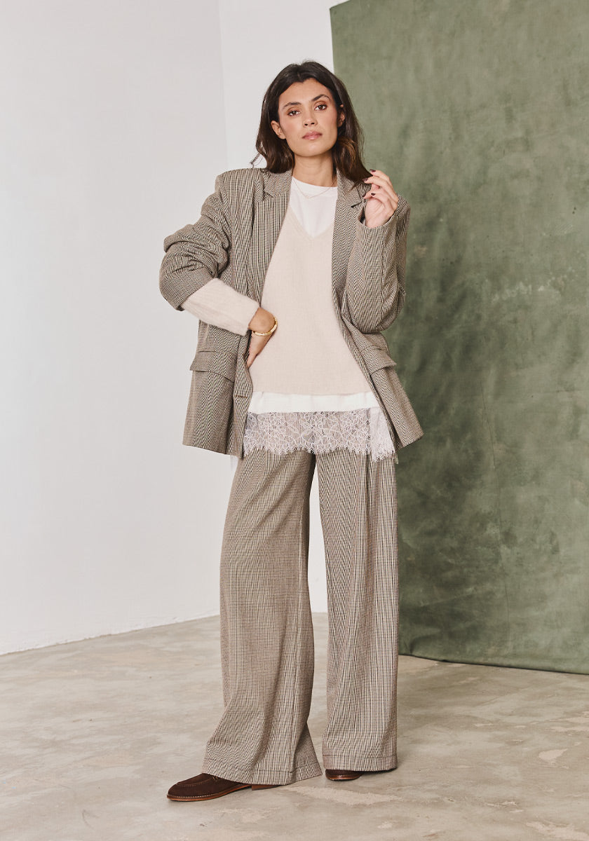 Pantalon GOMES Pied de poule