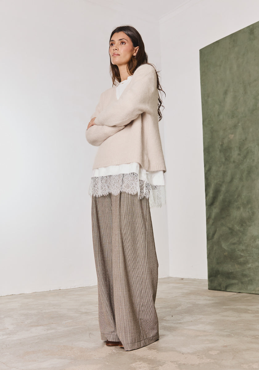 Pantalon GOMES Pied de poule