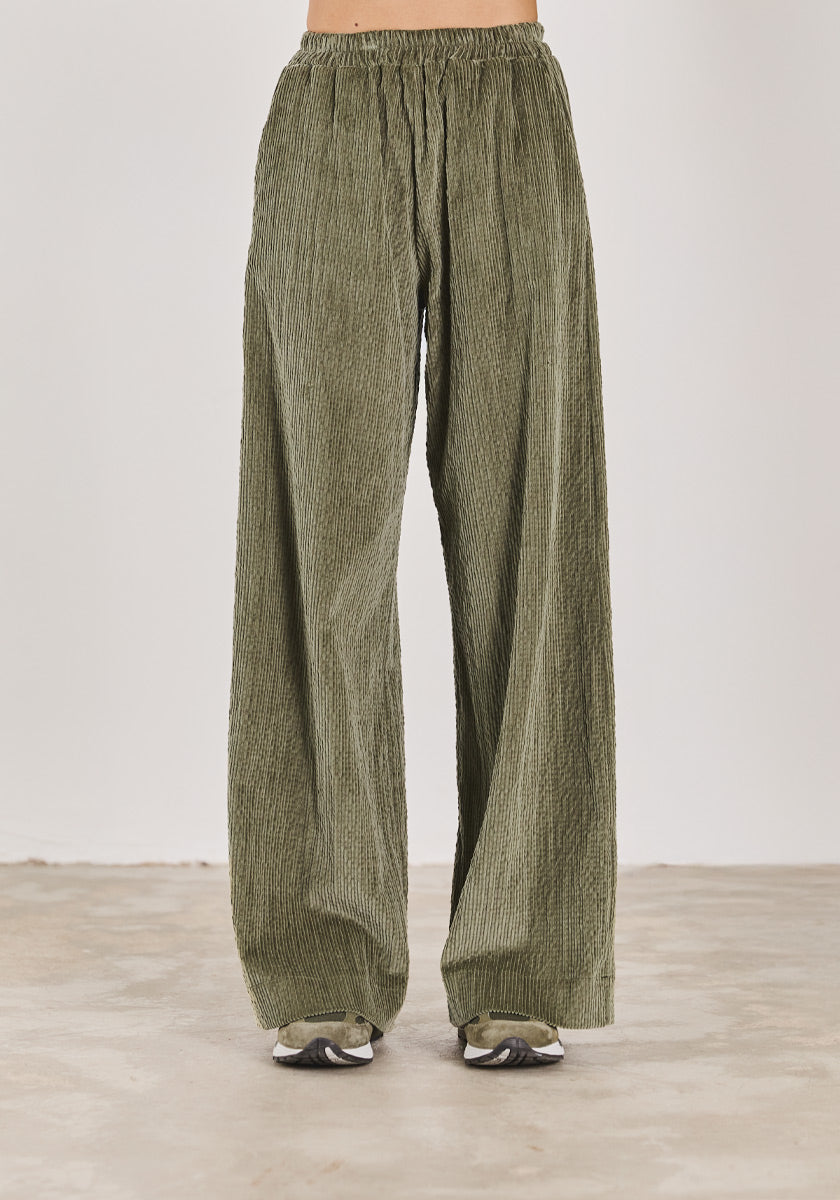 Pantalon LIRIO Velours Sauge