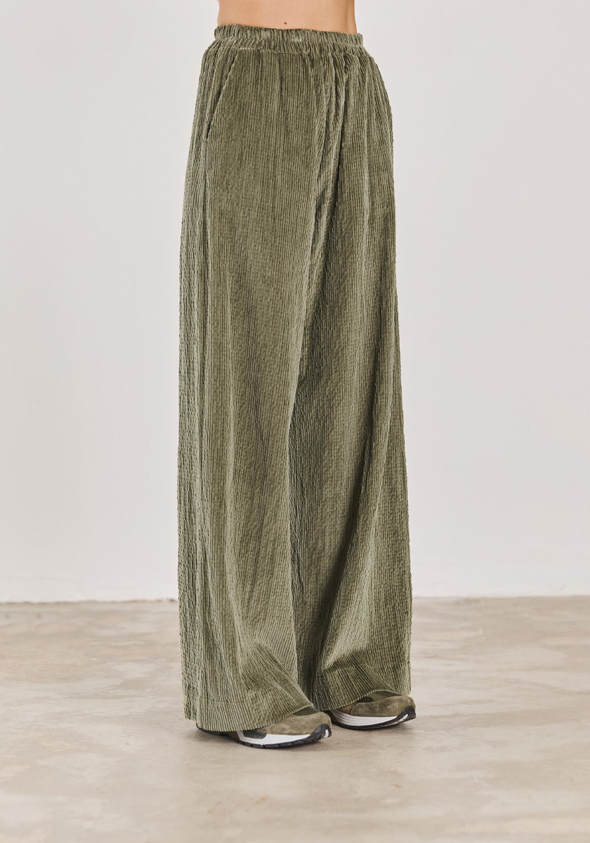Pantalon LIRIO Velours Sauge