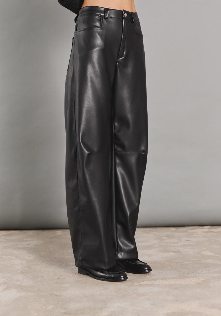 Pantalon MESTRE Simili Black