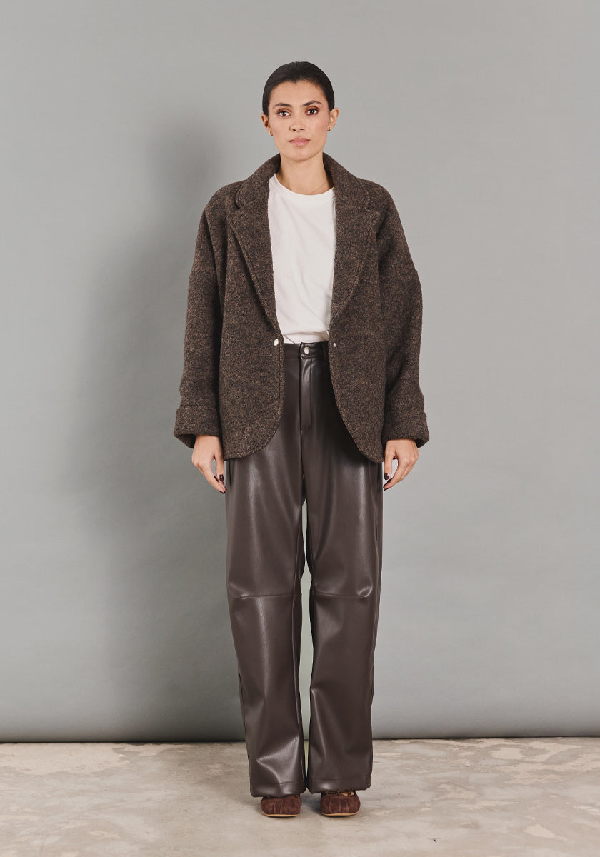 Pantalon MESTRE Simili Brown