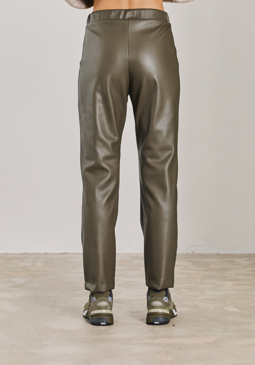 Pantalon VEIGA simili kaki