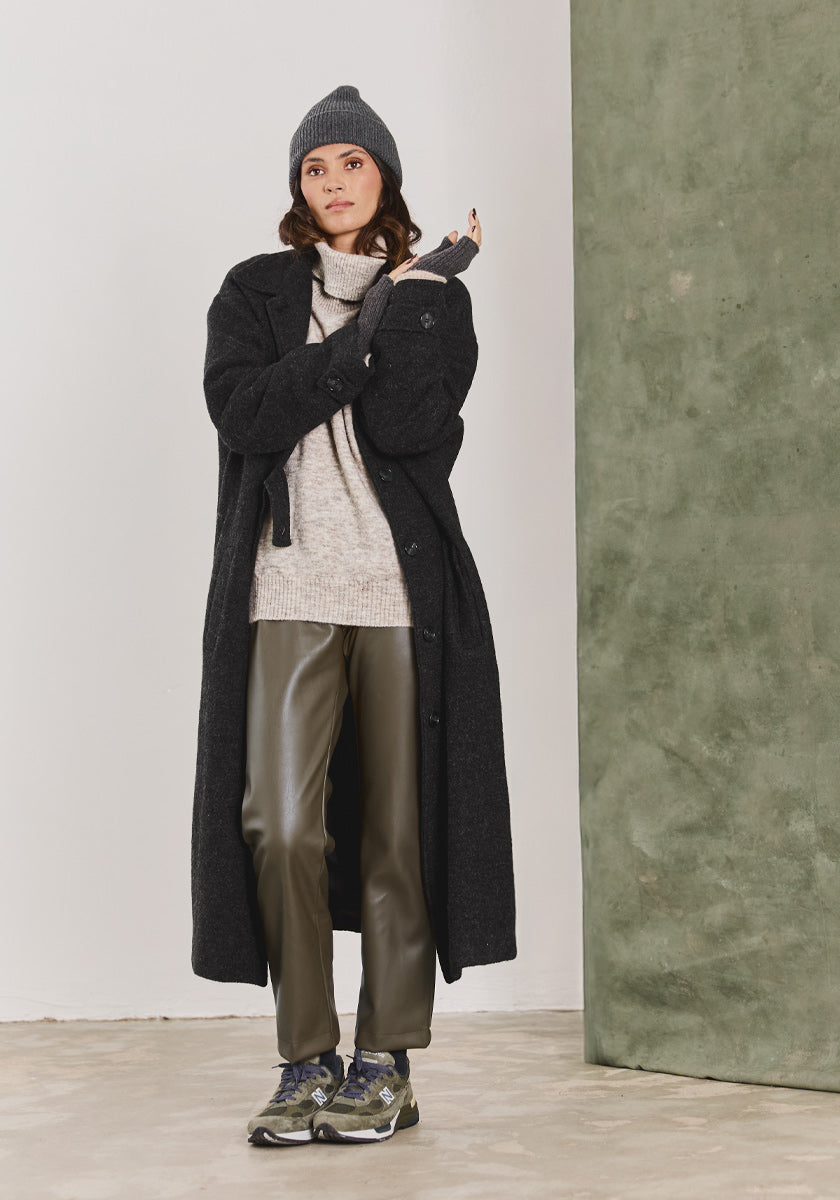 Pantalon VEIGA simili kaki