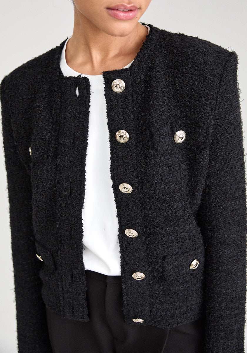 ★ SONGE Studio ★ Veste MARIA Tweed Black